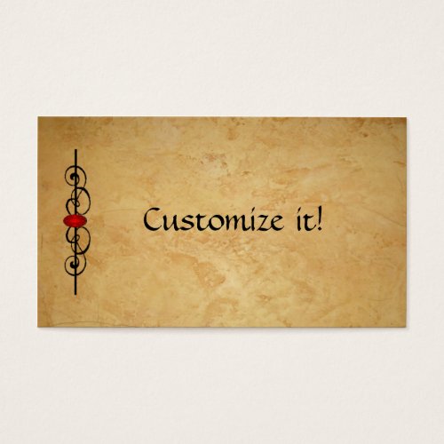 Leather &amp; Ruby CUSTOM Profile CARD Business Card