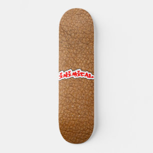 Leather Skin Graphic Skateboard