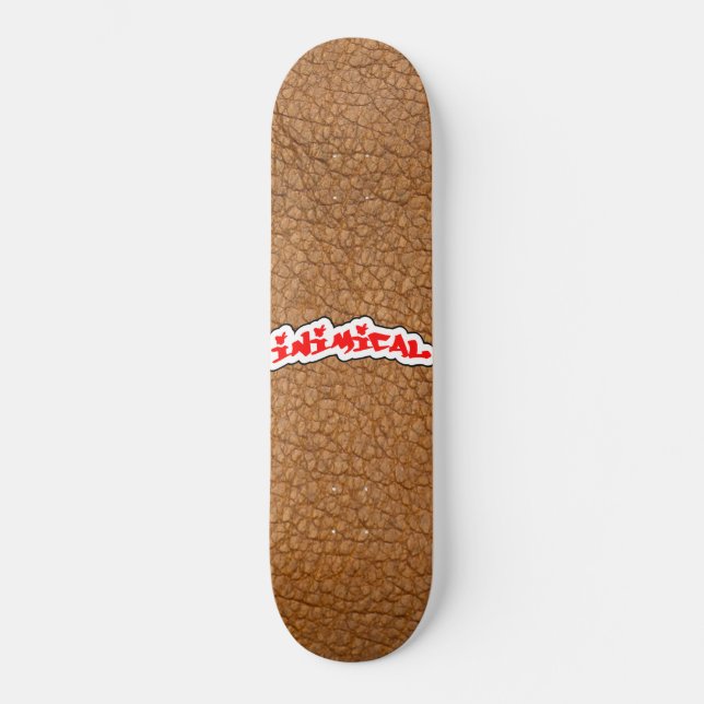 Leather Skin Graphic Skateboard (Front)