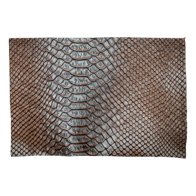 Leather skin, textured background pillow case (Front)
