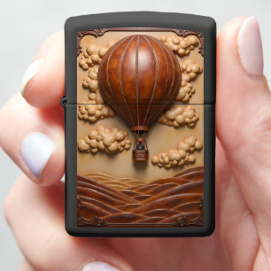 Leather Sky Voyage Cloud Drifter Zippo Lighter