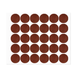 Leather Small Circle Waterproof Label (0.75")
