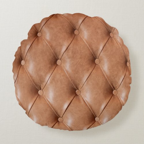 leather sofa background round pillow