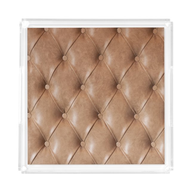Leather Sofa: Textured Background Acrylic Tray (Front)