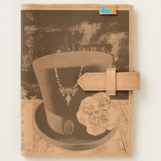 Leather Steampunk Top hat Journal