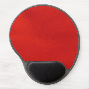 leather structure,red gel mouse pad