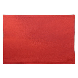 leather structure,red placemat