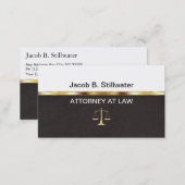 Leather Style Attorney Business Cards (Front/Back)