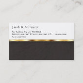 Leather Style Attorney Business Cards (Back)