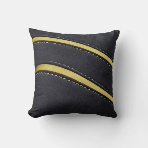 Leather  suede look pillow