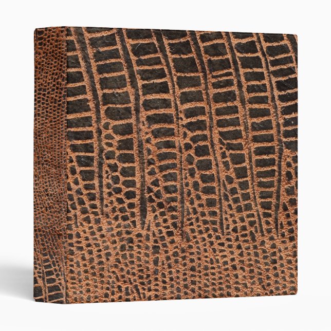 leather texture 3 ring binder (Front/Spine)