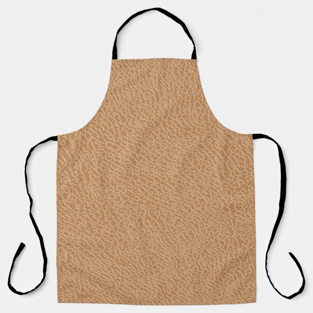 Leather texture background. Brown leather texture. Apron (Front)