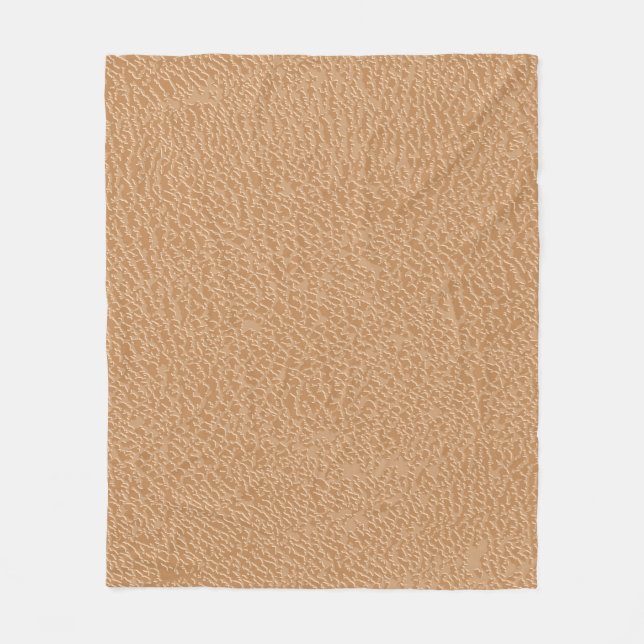 Leather texture background. Brown leather texture. Fleece Blanket (Front)