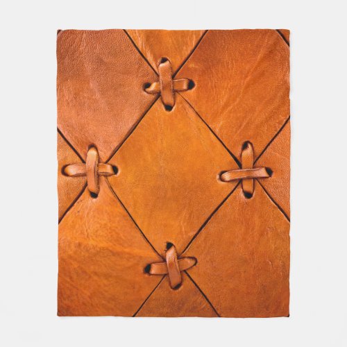 Leather texture fleece blanket