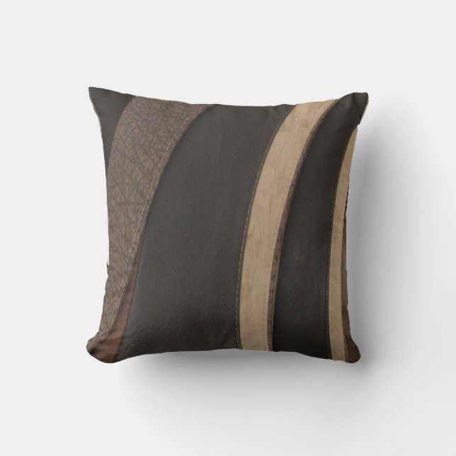 Leather texture Look  Throw Pillow (Front)
