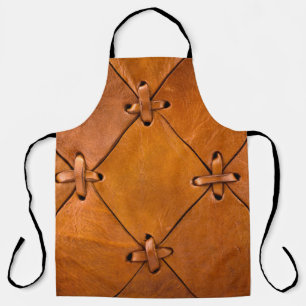 Leather texture, natural selvage detail. apron