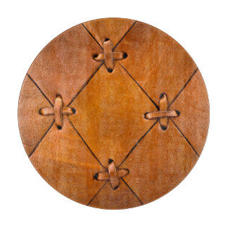 Leather texture, natural selvage detail. cutting board