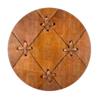 Leather texture, natural selvage detail. cutting board