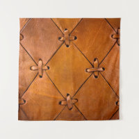 Leather texture, natural selvage detail.