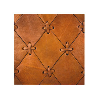 Leather texture, natural selvage detail. wood wall art