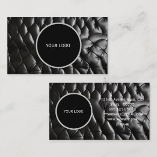 Leather texture pattern business card