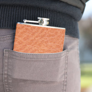 leather texture pattern flask