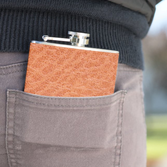 leather texture pattern flask (In Situ)