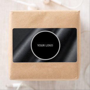 Leather texture pattern label
