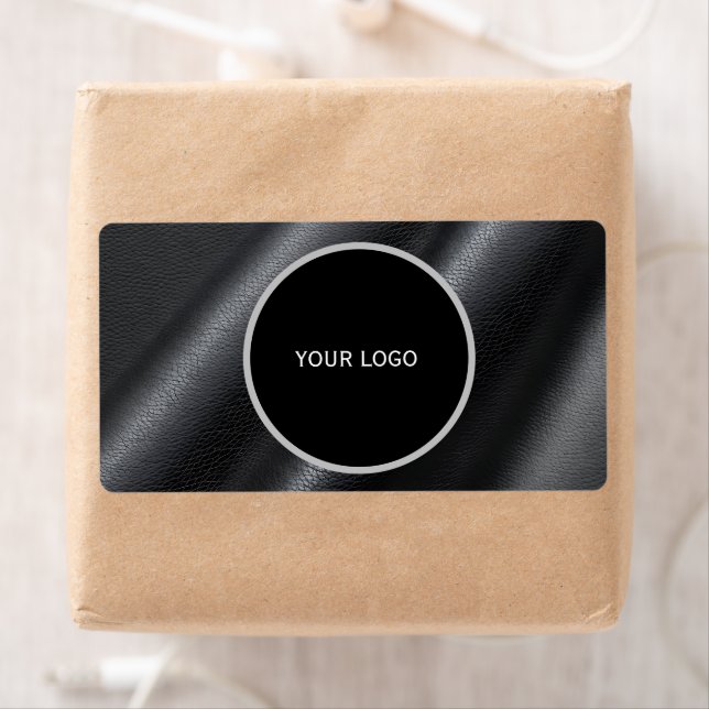 Leather texture pattern label (Insitu)