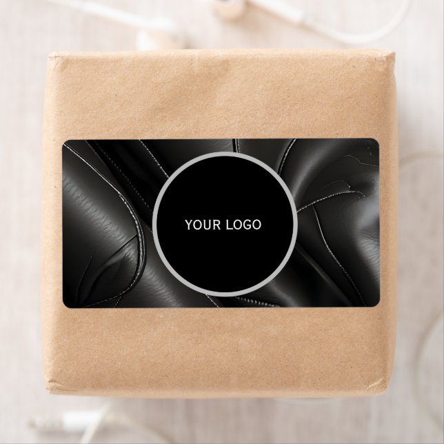 Leather texture pattern label (Insitu)