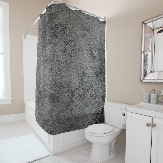 leather texture pattern shower curtain (In Situ)