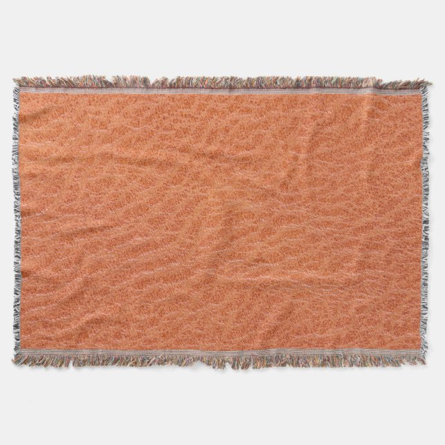 leather texture pattern throw blanket (Front)