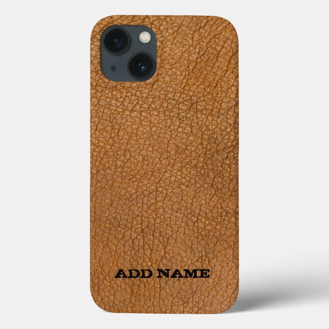 Leather texture personalized  Case-Mate iPhone case (Back)