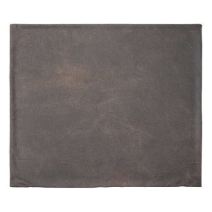Leather texture scrapbooking brown duvet cover