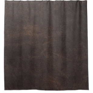 Leather texture scrapbooking brown shower curtain