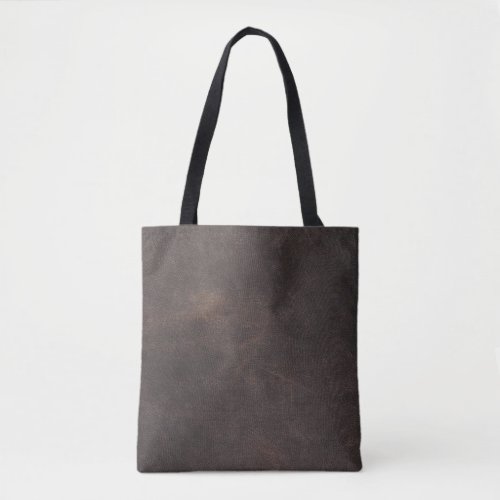Leather texture scrapbooking brown tote bag