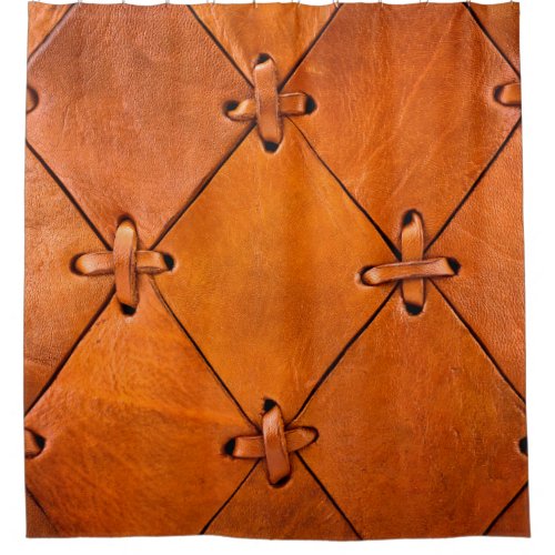 Leather texture shower curtain