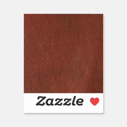 Leather Tiny 2 x 2 Sticker