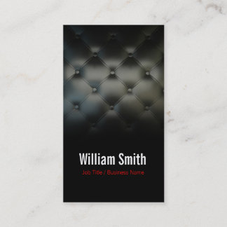 Leather upholstery Generic Business card