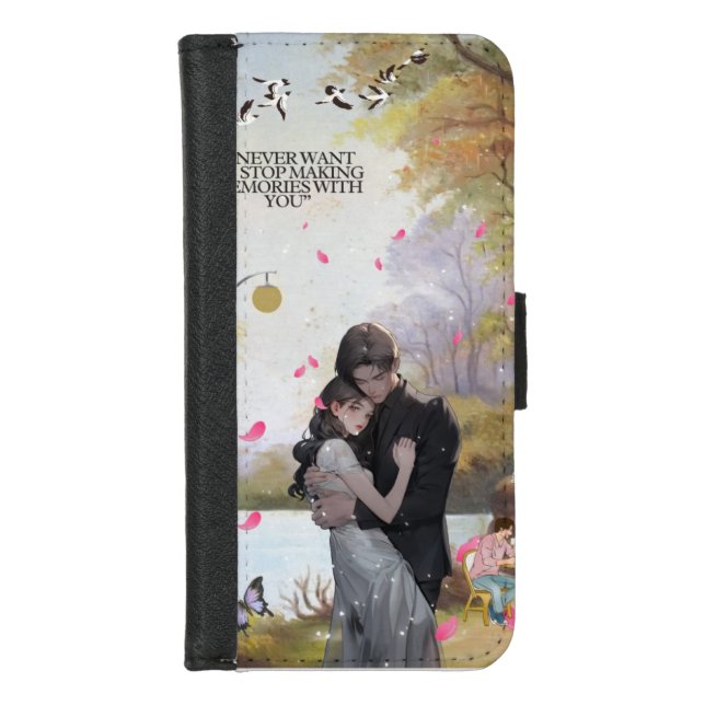  Leather Wallet Case for iPhone - Card Holder  (Front)