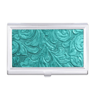 Leather Western Pattern Professional Elegant Business Card Case