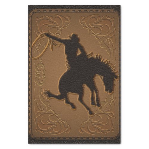 Leather Western Wild West Cowboy Birthday Party Tissue Paper