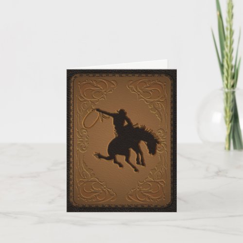 Leather Western Wild West Cowboy Thank You Party