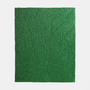 Leather with abstract pattern in green color. Abst Fleece Blanket
