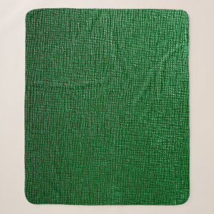 Leather with abstract pattern in green color. Abst Sherpa Blanket