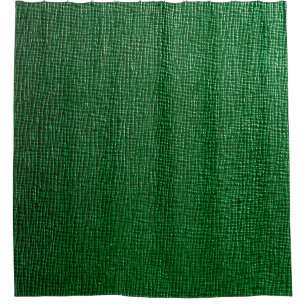 Leather with abstract pattern in green color. Abst Shower Curtain