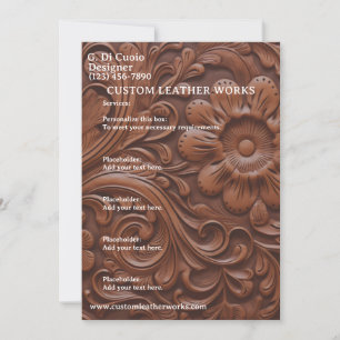 Leather Work Invitation