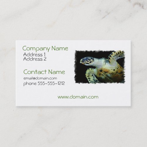 Leatherback Sea Turtle Business Card