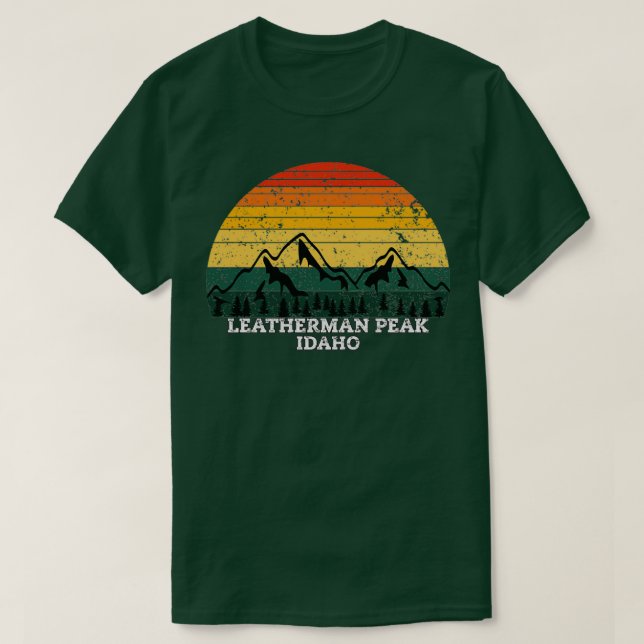 Leatherman Peak Idaho T-Shirt (Design Front)