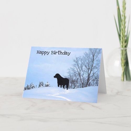 Leave a Trail 2 _ Inspirational Quote _ Black Lab Card